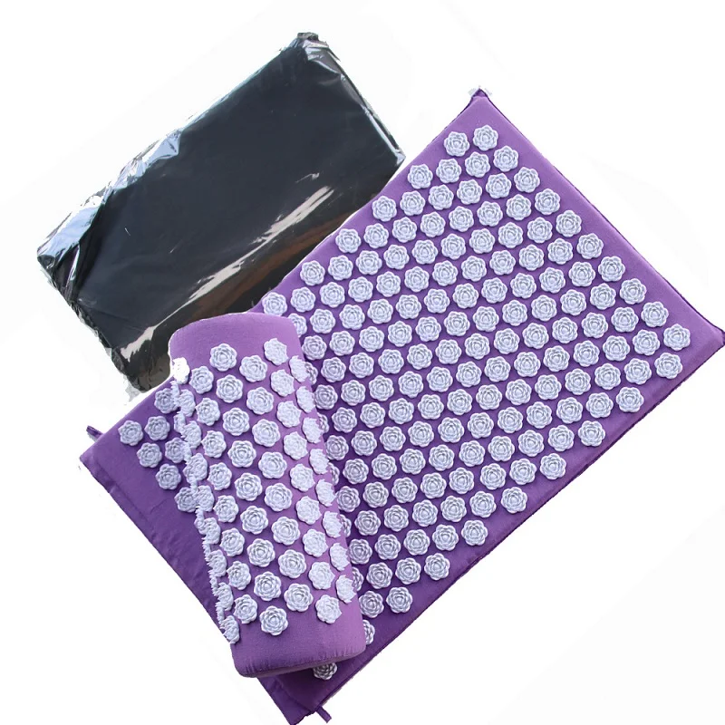 Manufacturer TPE Pain Relief Home Fitness Gym Massage Pad Acupressure Sports Yoga Mat Bag