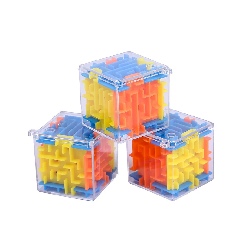 Wholesales 3D magic cube children education magic cube ball inside maze cube for students
