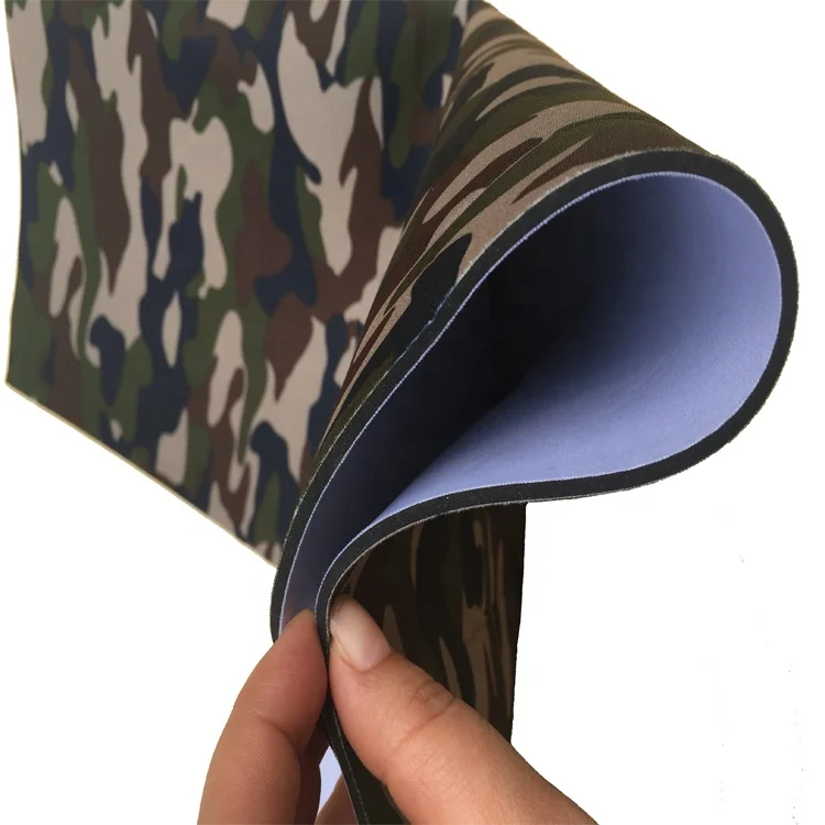 Free sample wholesale custom thickness Ocean Yamamoto camo  printed neoprene fabric
