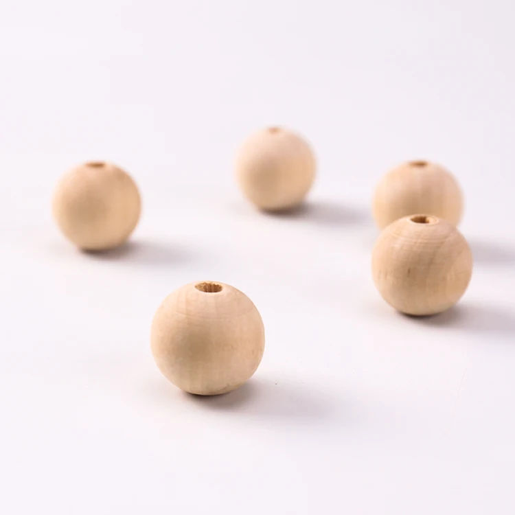 Free Sample Baby Teether Wooden Beads / Loose Wood Teething Beads