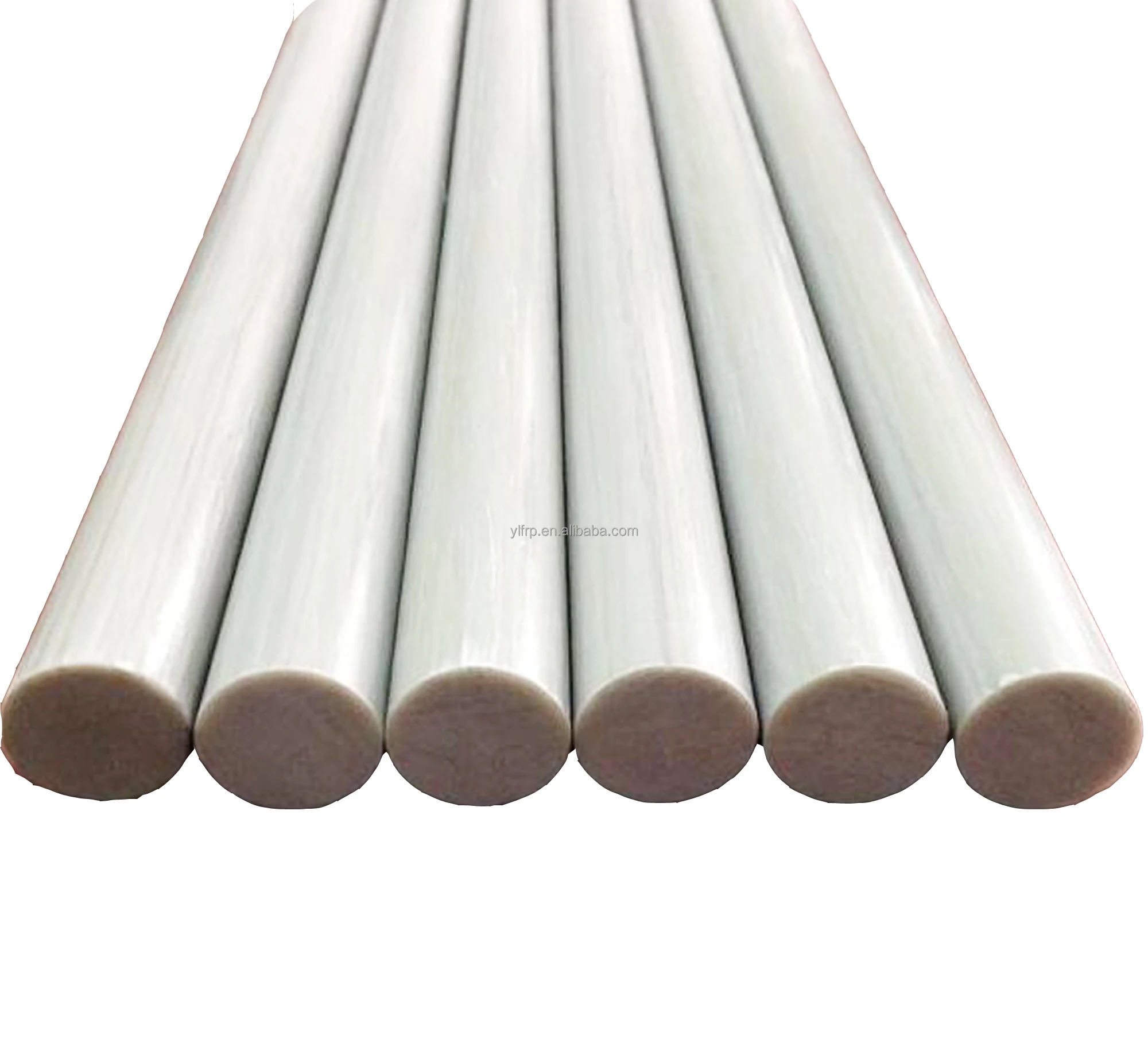 white Fiber glass Insulated fiberglass rod plant stake for varied uses
