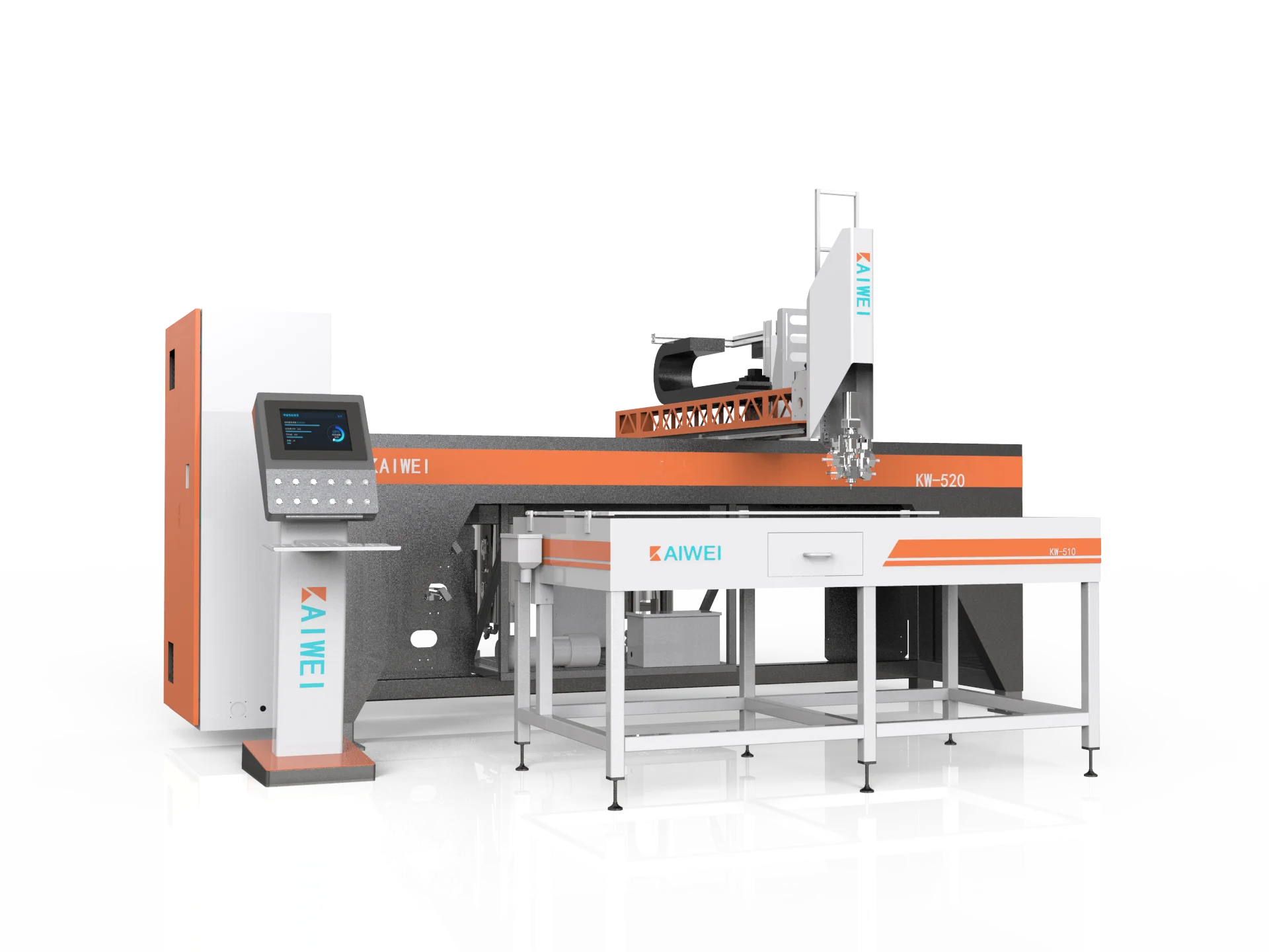 KW-520 polyurethane injection machine pu foam Automatic gasket sealing machine