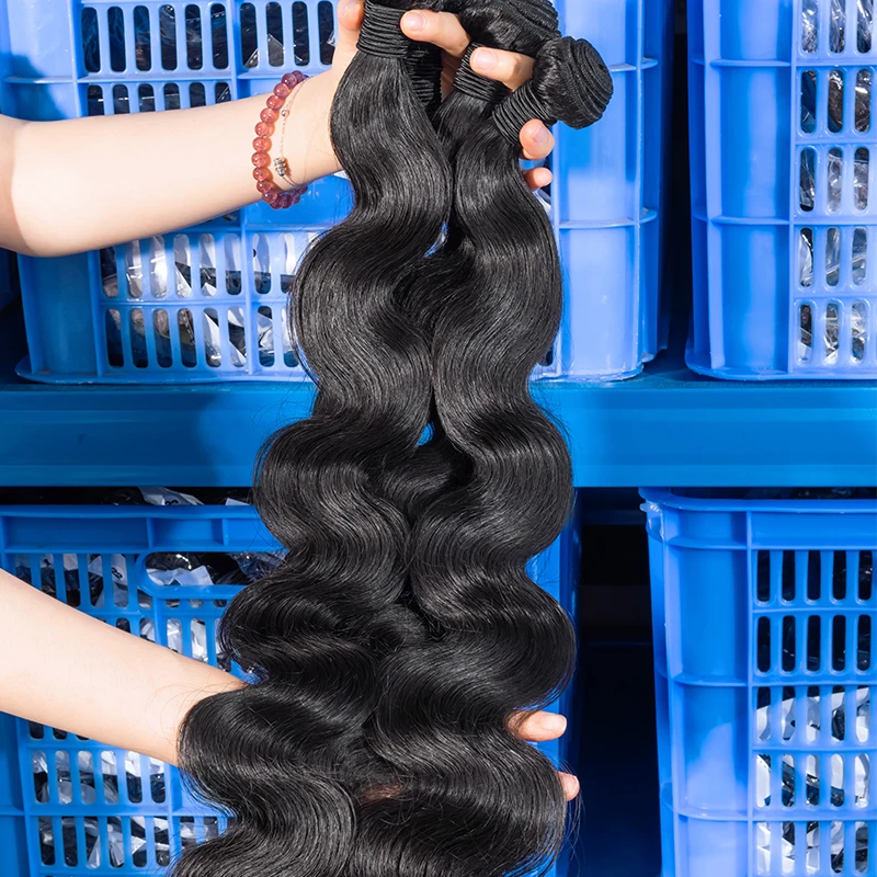 Hayo body wave hair bundles 10a vietnamese hair bundles wet wavy human hair bundles in stock