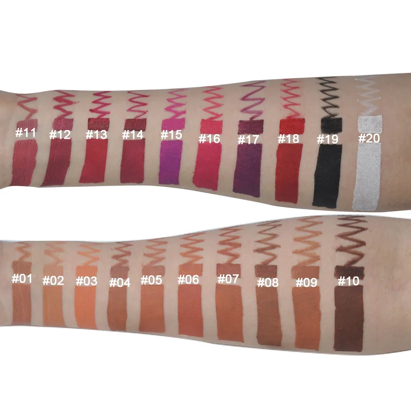 Make Your Own Brand Wholesale Cosmetic Lip Kit Private Label Matte Waterproof Liquid Lipstick Lip Liner Set Custom makeup kit