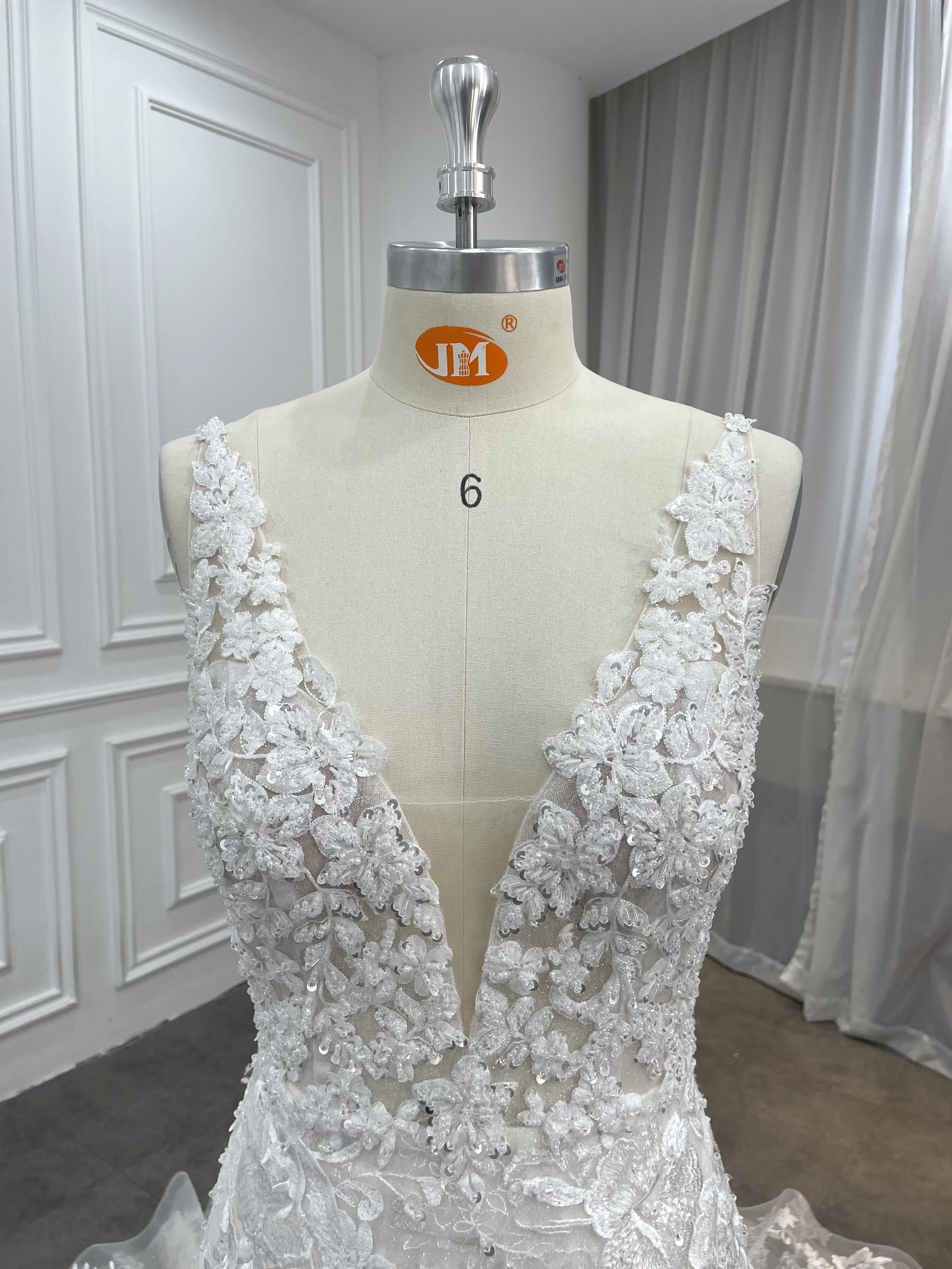 Лидер продаж, плотное кружевное свадебное платье с бусинами, роскошное свадебное платье русалки, 2022, свадебное платье с пышной юбкой, 2023