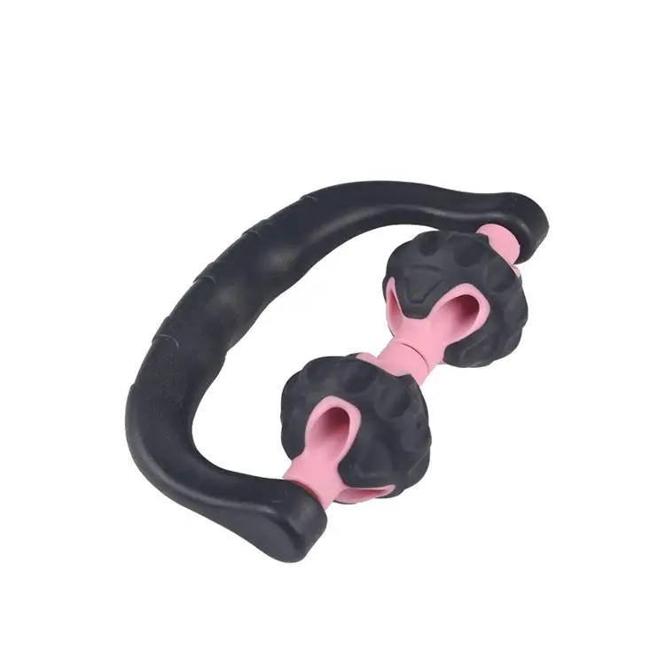 Custom Jade 1pcs Rose Crystal Quartz Roller Slimming Face 4 In 1 Electric Facial Fitness Mad Foot Cork Yoga Massager Roller Ball