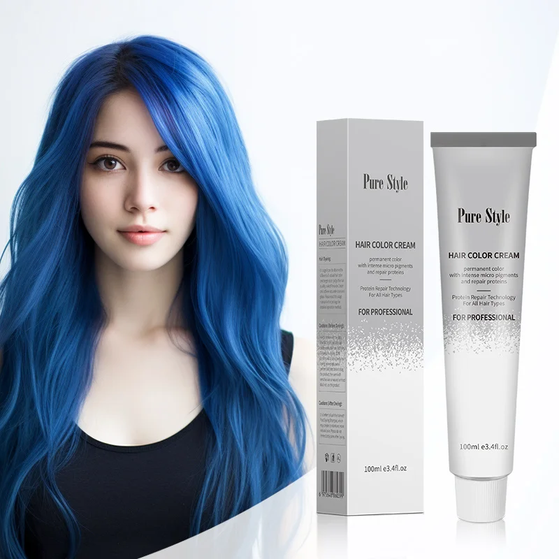 PureStyle Semi Permanent Hair Dye Premium Color Cream with Custom Logo Amonia Free Formula Organic & Natural Tinte de Cabello
