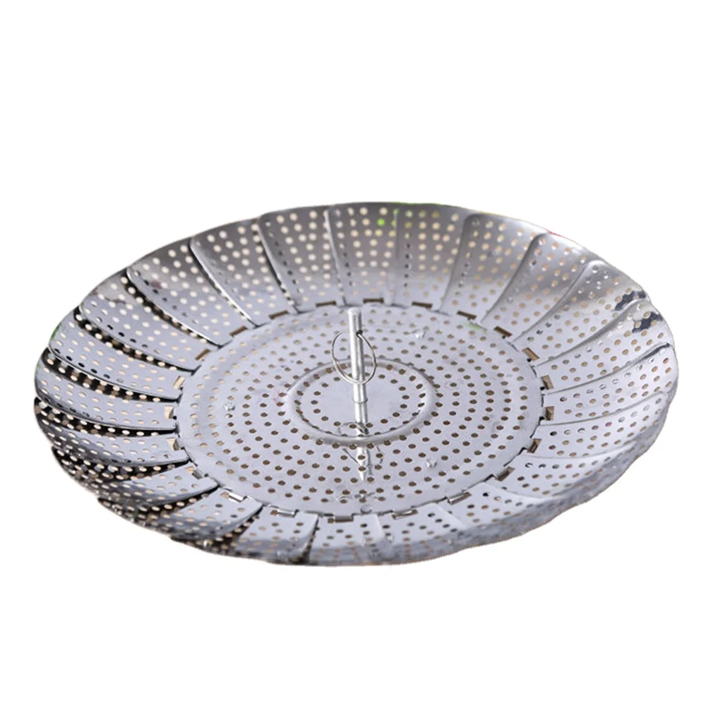 
Amazon Top selling best price 11inch stainless steel portable food steamer 