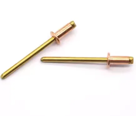 Open End Blind Rivets Brass Copper Rivet Break Pull Mandrel Round Head Open End Pop Blind Rivet