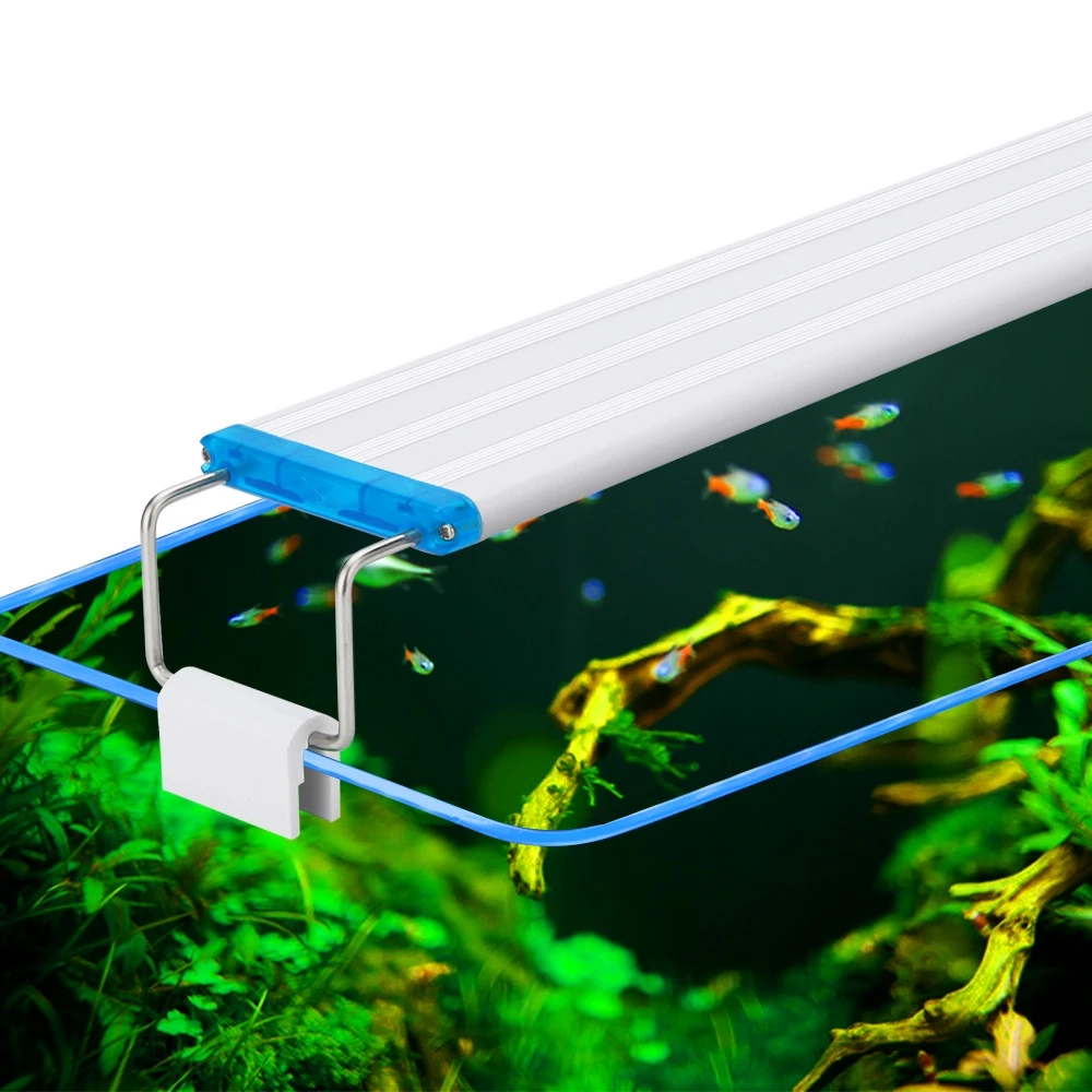  Super Slim LEDs Aquarium Lighting Aquatic Plant Light 18-75CM Extensible Waterproof Lamp For Fish Tank