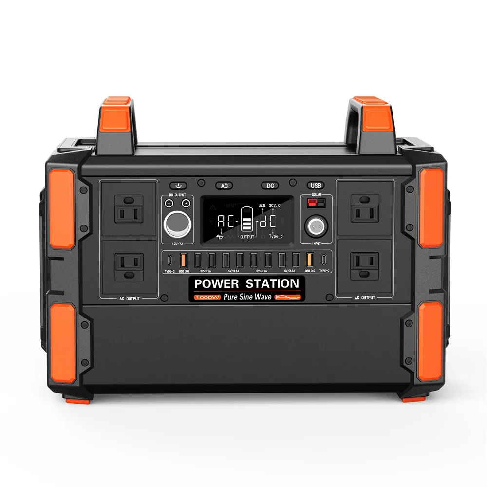 Sunpow High Power 1000W Power LiFePO4 Battery Electricity Solar Energy Inverter Outdoor Power Station