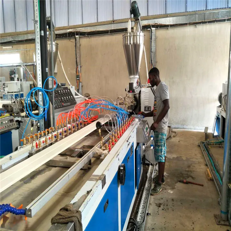 PVC WPC plastic window door profile making machinery production line
