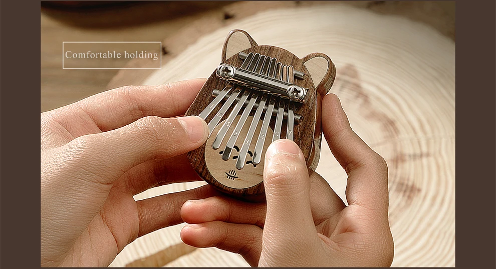 new design mini kalimba 8 notes pocket kalimba cut custom thumb piano