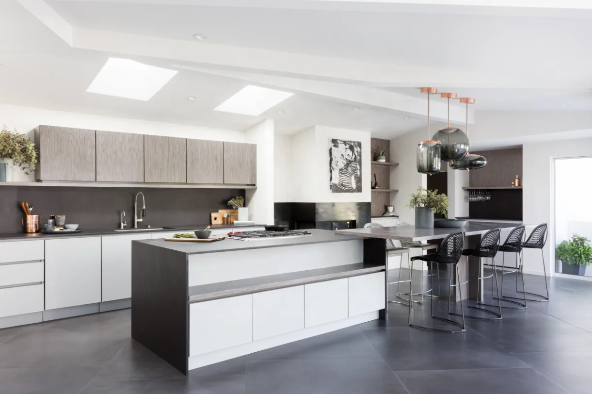 Modern style Melamine Modular Kitchen Cabinets MDF Pantry Cupboard Wall Hanging Cabinet