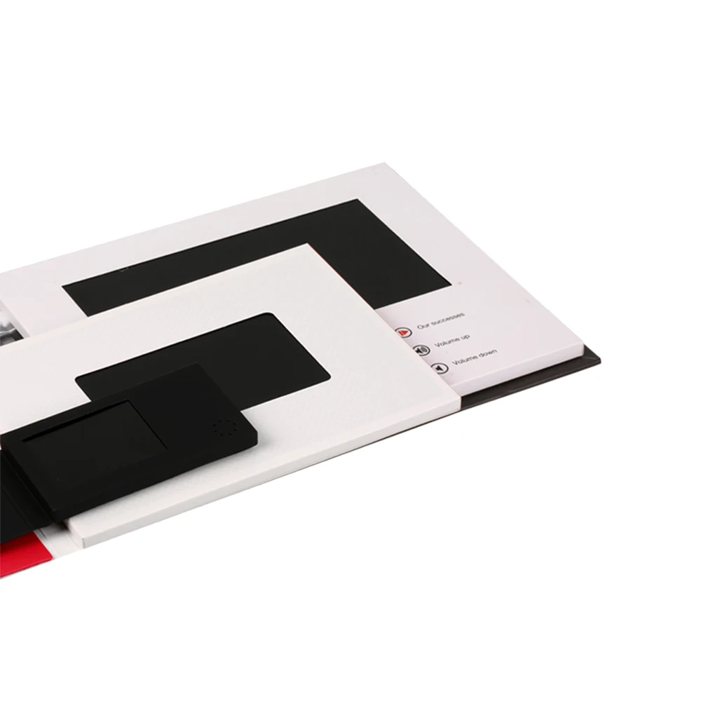 1GB Memory LCD Video Player Mailable Invitation Greeting Card For Business Gift