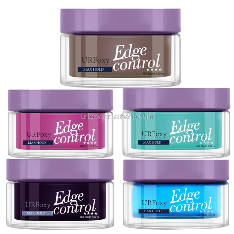 Private Label Wholesale Edge Control Hair Wax Extra Hold Shine And Jam Gel Neat Braid Conditioning Shining Hair Gel
