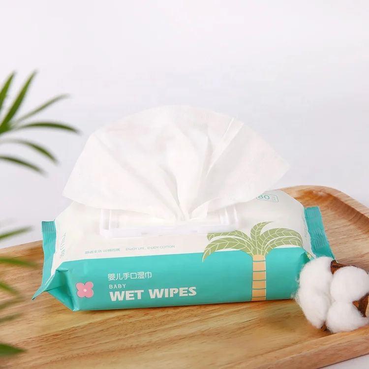 
Newborn hand and mouth draw-out elephant design packing baby wipes wet tissue 