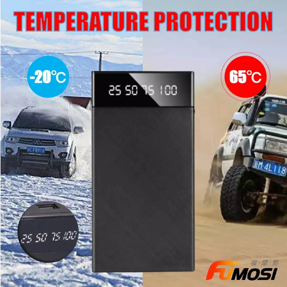 10000mAh Portable Car Jumper Start Power Bank 2USB Emergency Start Charger 12V Car Supercharged Battery Starting Device