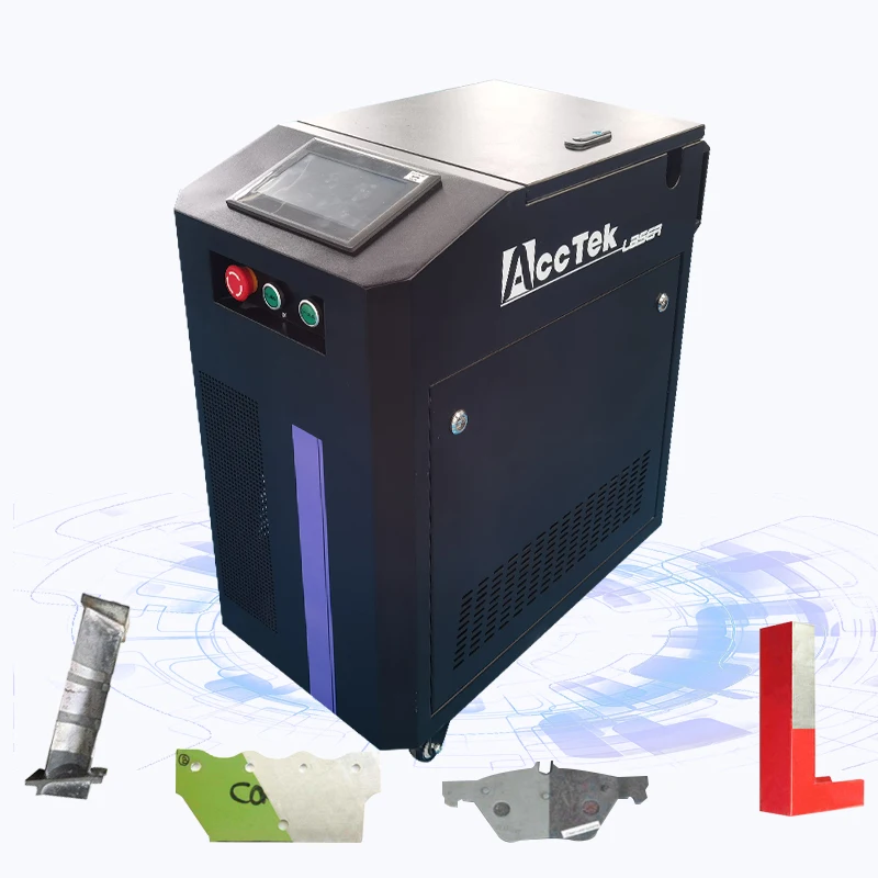 AccTek AKQ-100 Mopa Laser Cleaning Equipment Portable Steel Surface Rust Removing Machine Weld Seam Cleaner
