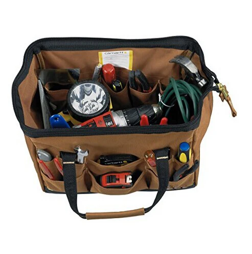 2020 Ouwei Custom OEM large high-capacity mala ferramentas electrician tool kits canvas tote bag tool bag