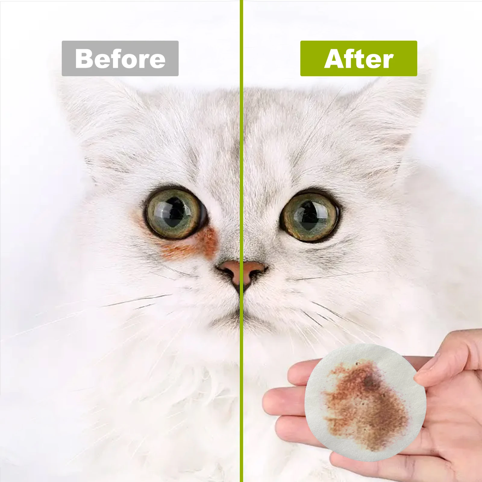 100% Biodegradable flushable Dog Cat Pet Grooming Ear Eye Wet Wipes