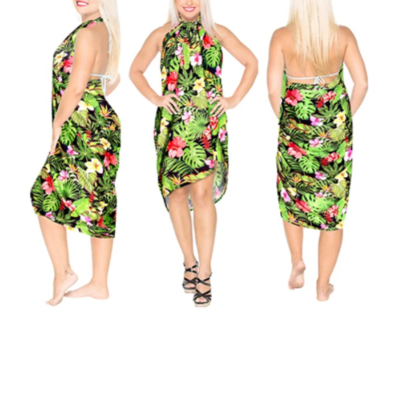 
Best Hawaiian Sarong Pareo Hand Painting 100% Finest Rayon beach pareo sarong 