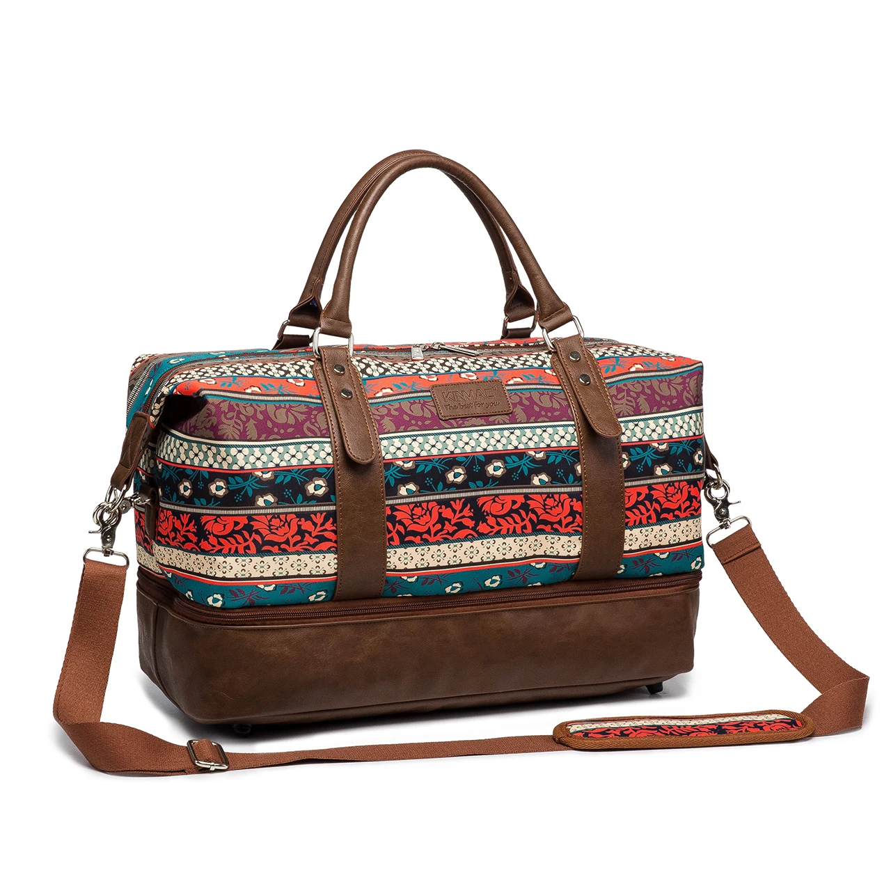 Kinmac богемная оптовая продажа самая дешевая спортивная сумка с отделением для обуви Женская багажная черная Водонепроницаемая фитнеса