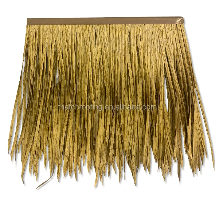 Synthetic plastic artificial thatch and palm leaves roof for gacebo roof material
