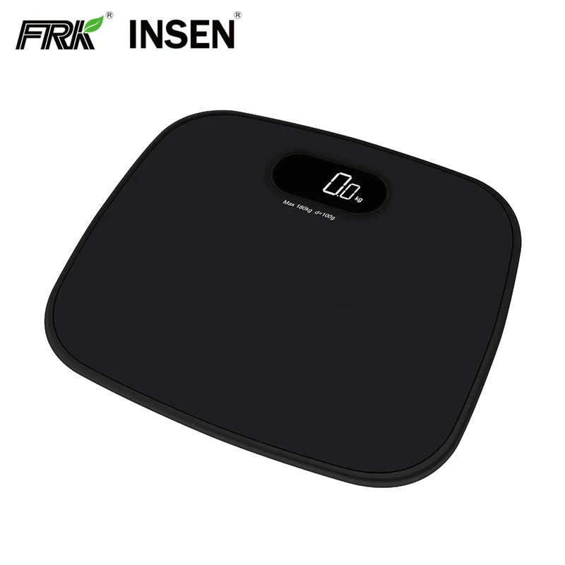 Полный ABS пластик прямоугольной формы легкий вес нагрузки ячейки LED ванная комната весы 180 кг 396Lb