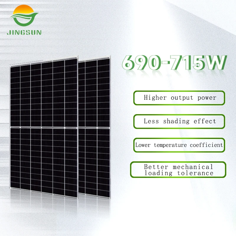 Jingsun cheap price N-type 210mm half cut 690W 695W 700W 705W  710W solar panels for home electricity