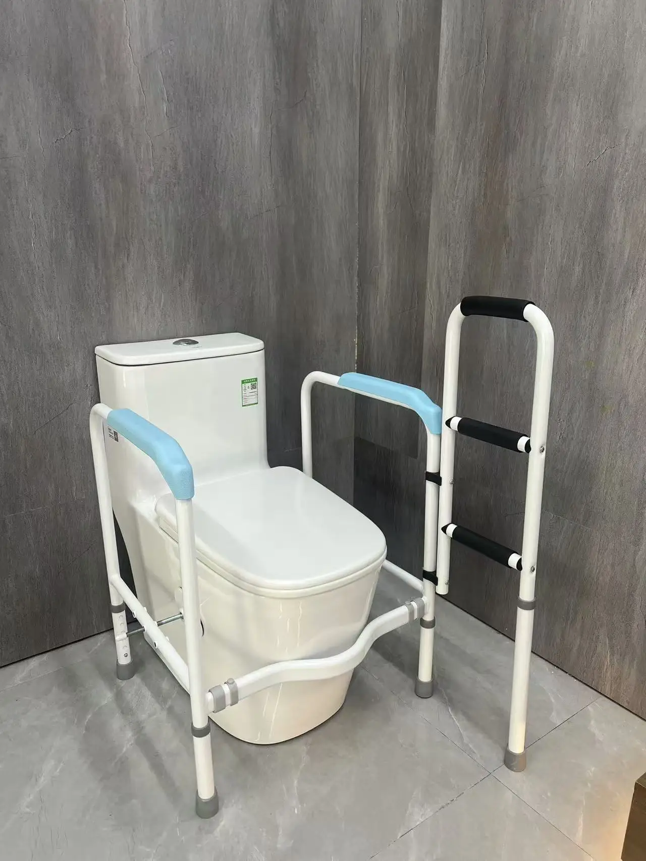 YJL 2024 New product toilet handrails adjustable toilet safety rails frame for elderly   folding handrails
