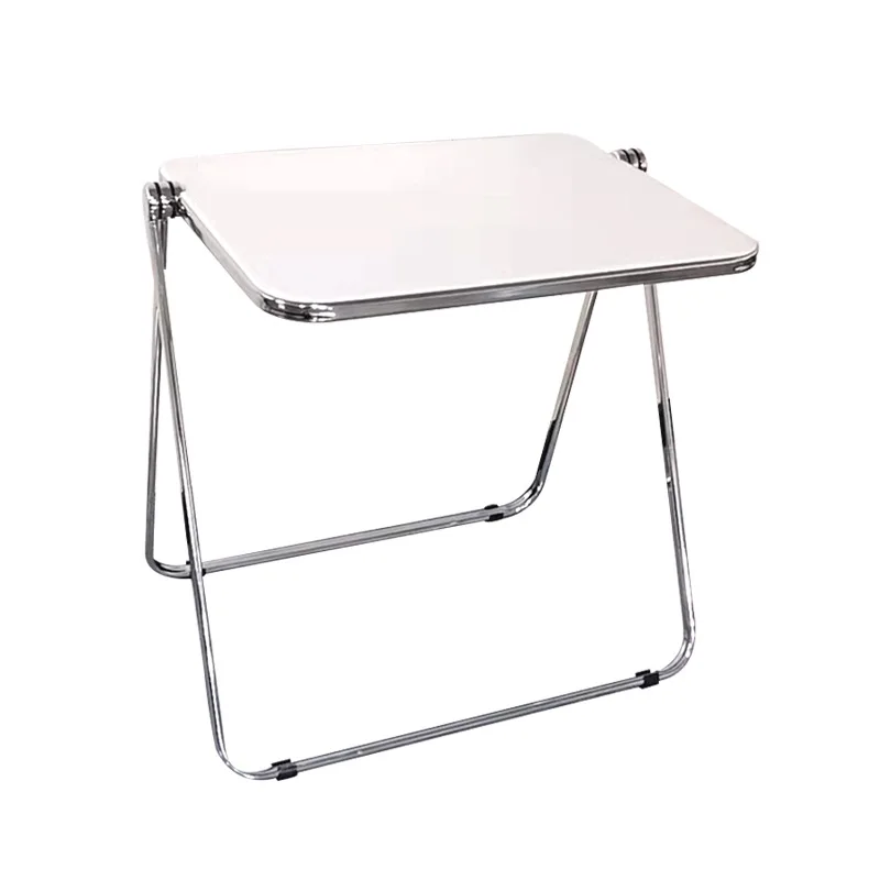 Modern Vintage Acrylic White 100 Kgs Load-bearing Foldable Desk Restaurant Used Hot Sales Folding Coffee Table For Sale