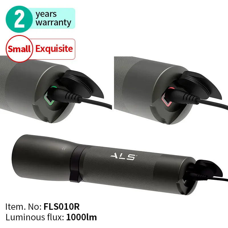 1000 lumens rechargeable & durable LED flashlight