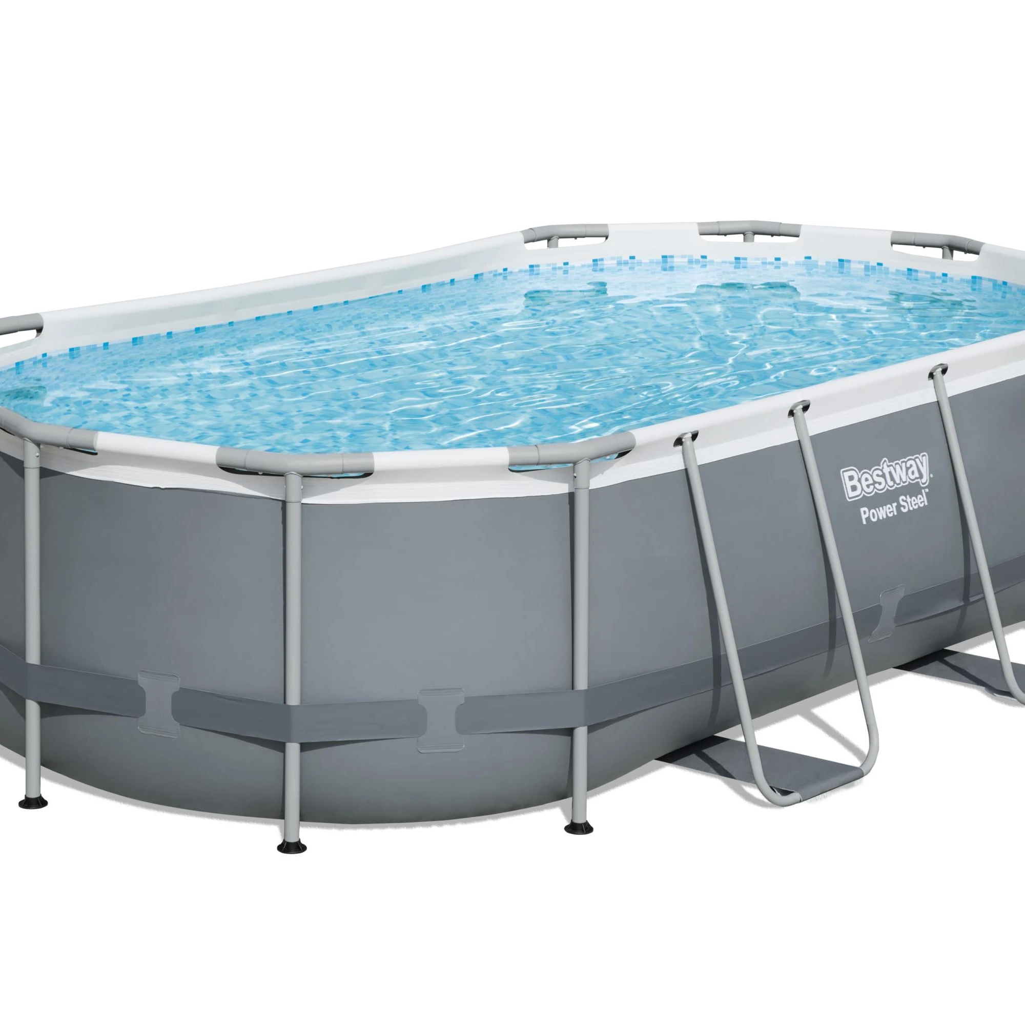 Bestway 56620 наружный семейный надувной прямоугольный наземный стальной каркас высокого качества для бассейна из ПВХ