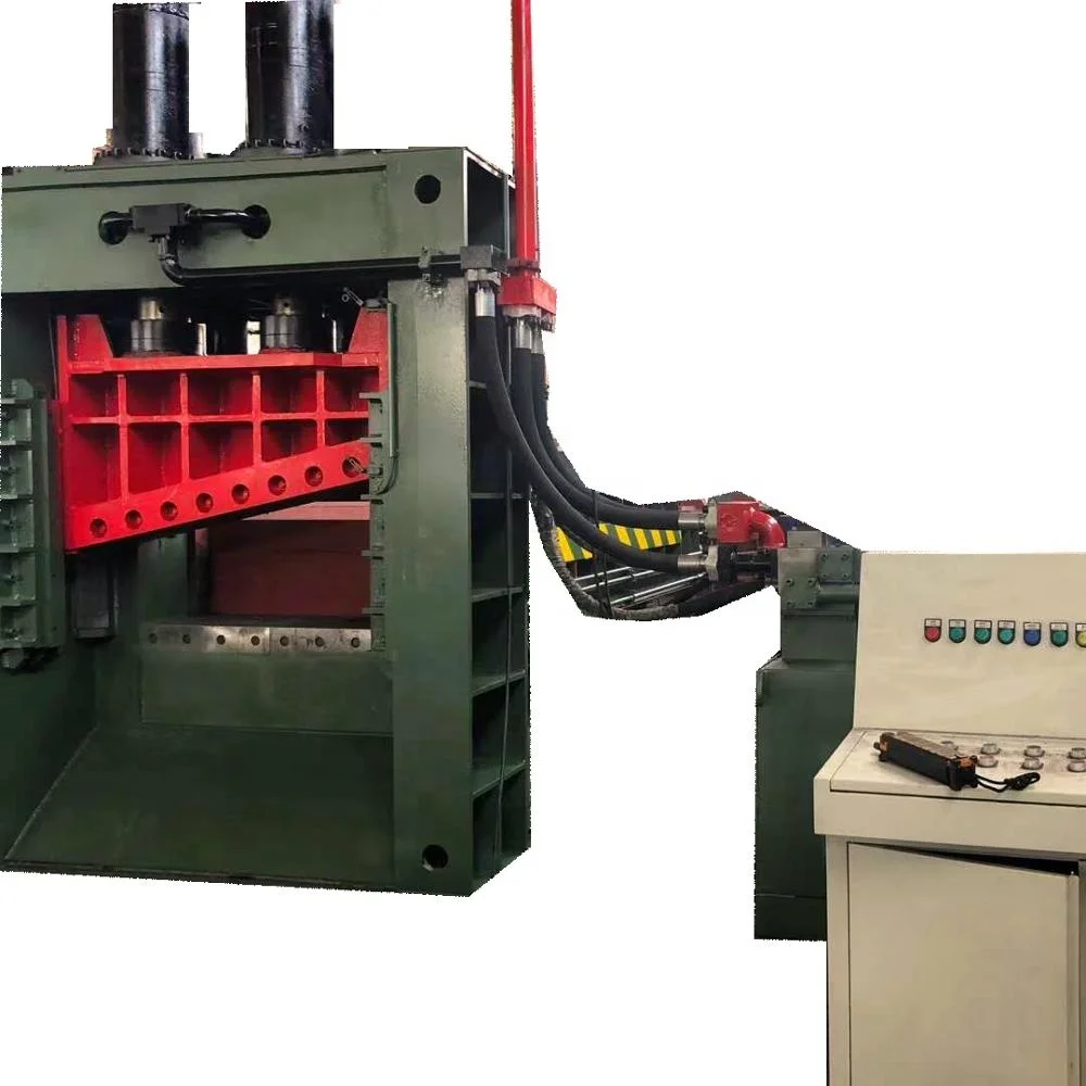 320T Hydraulic Scrap Guillotine Waste Metal HMS1 Shear Machine With Push Cylinder