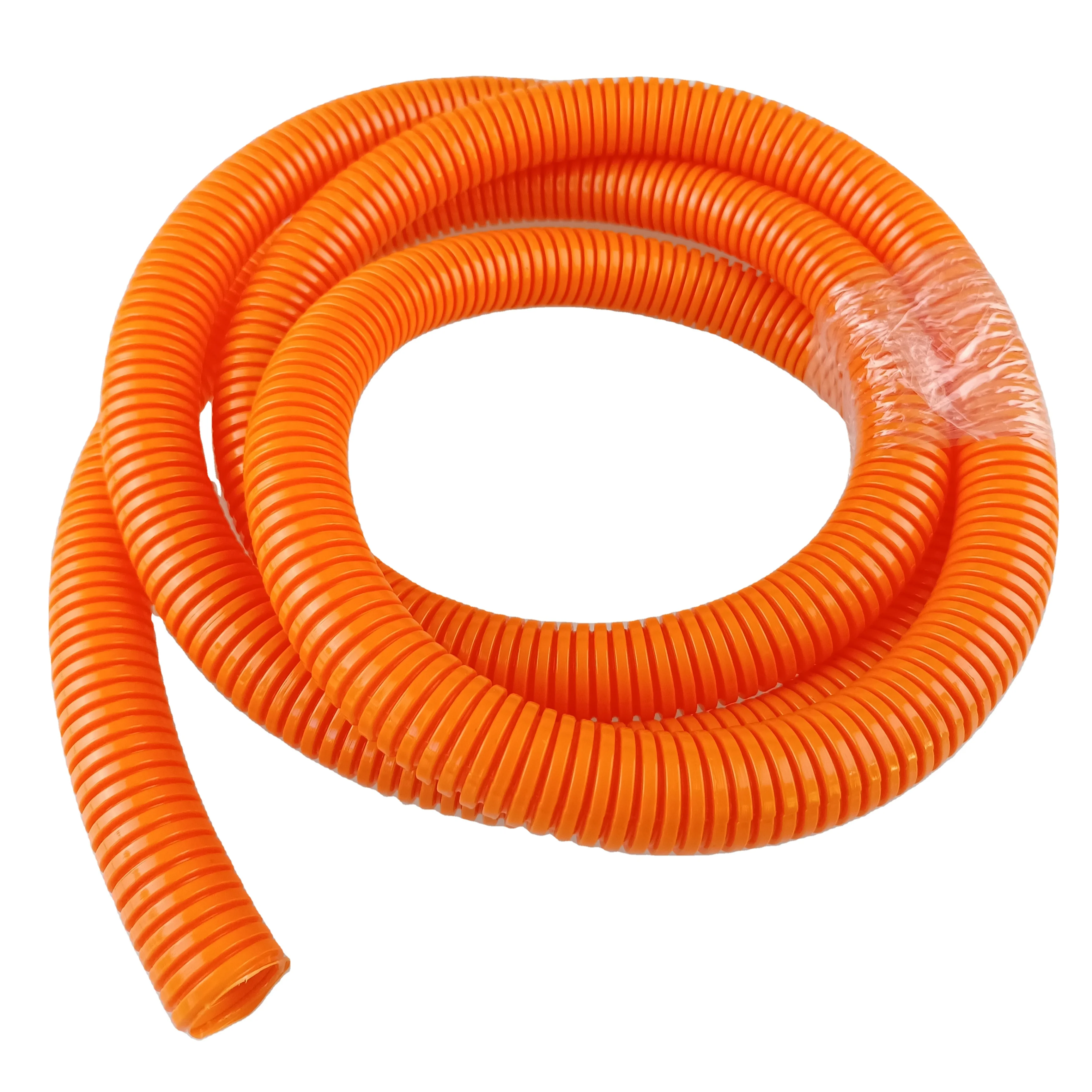 Orange Corrugated Conduit Flame Retardant Plastic Electrical Tube Flexible Pipe OEM Factory 25mm