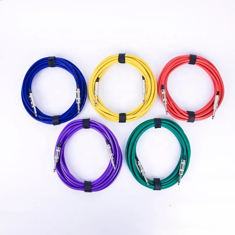 
instrument cable 10ft 20ft colorful guitar cable 