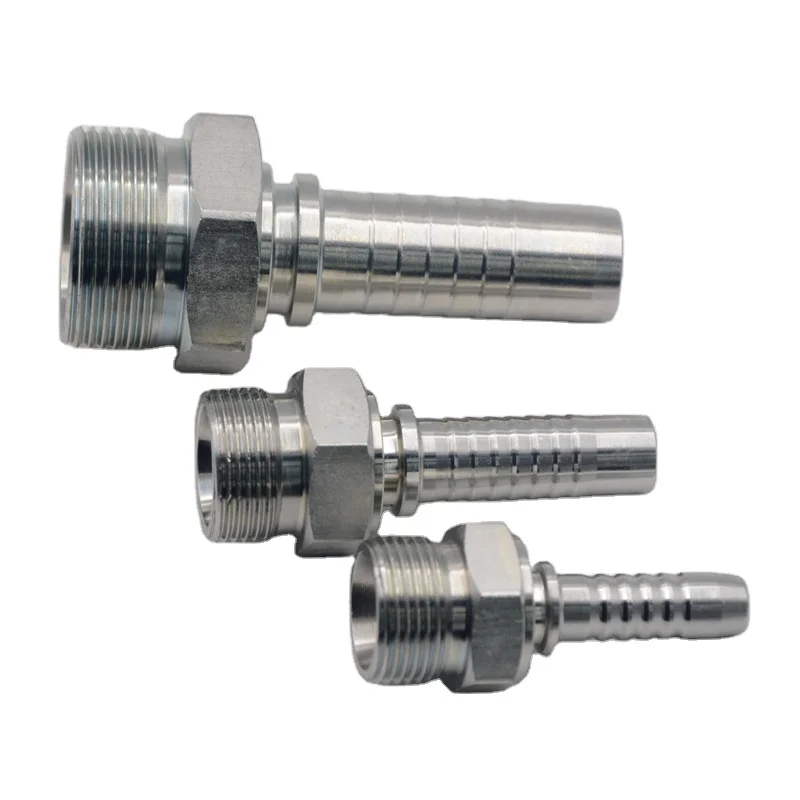 high quality male carbon steel  dkos metric crimp hydraulic hose fittings for hydraulic hose  10511