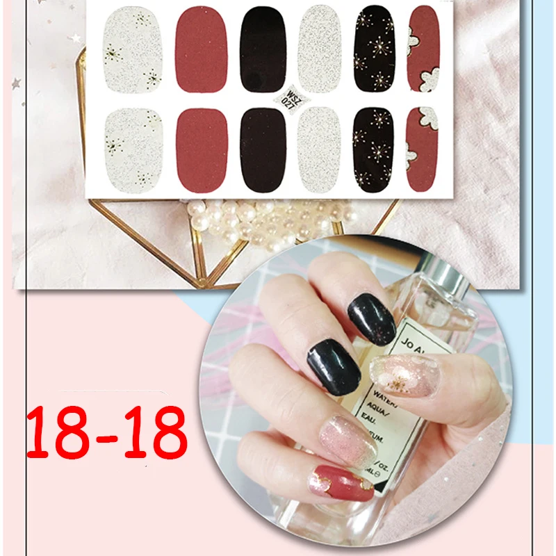 New arrival 3d elegant foil diamond nail art polish stickers for beauty