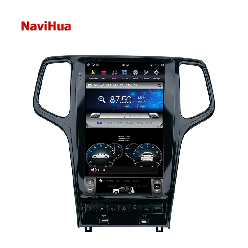  Автомобильный DVD-плеер Navihua 13 6 дюйма на Android для Jeep Grand Cherokee мультимедийный сенсорный экран стерео радио GPS-навигация