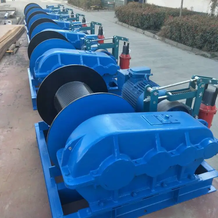 Fast Speed Electric Winch 10 Ton With Double Drum