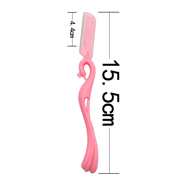 Beauty twin eyebrow blades disposable safety trimmer razor