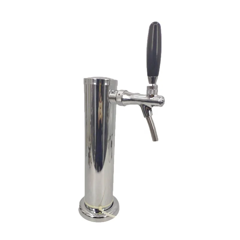 Stainless Steel Draft Beer Kegerator Tower With 1/2/3/4 Tap Faucet Kits