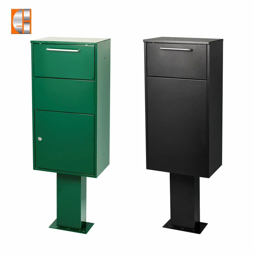 OEM custom parcel drop box package mail drop box Key lock parcel delivery box