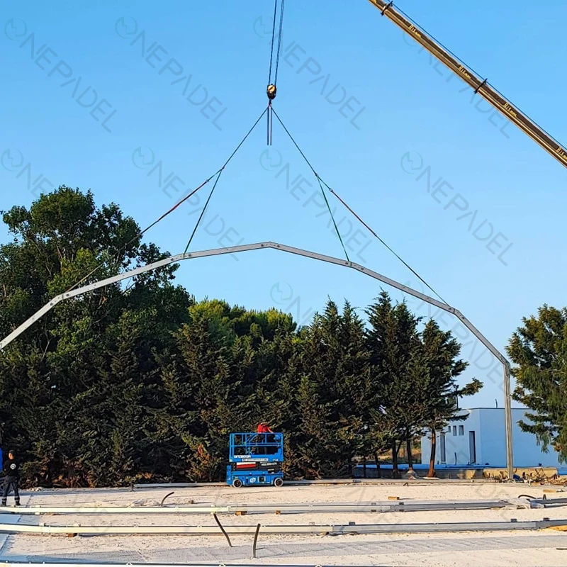 Unique design Aluminum tent for padel court or padel tennis court with 10+ years usage life