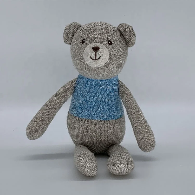 Lovely Soft Custom Handmade Knitted Stuffed Animals Wholesale Baby Cotton Doll Crochet Animals Toys