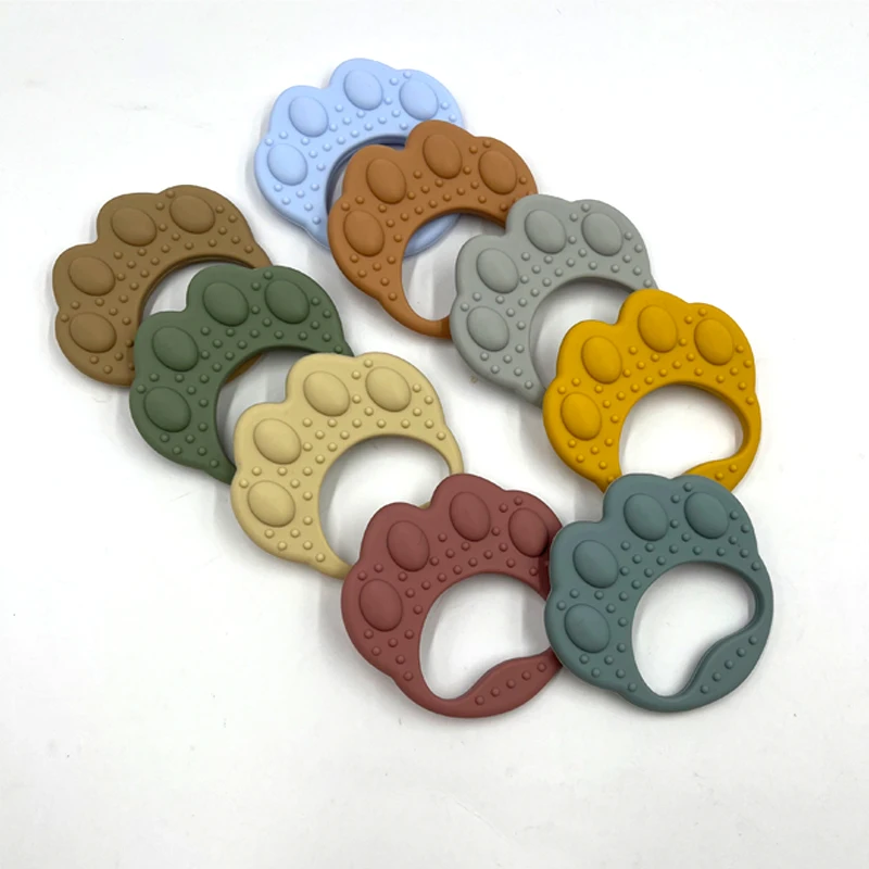 Новинка, Прорезыватель для зубов в форме лапы, не содержит Бисфенол А, силиконовый Прорезыватель для зубов, детский Прорезыватель для зубов из натурального каучука