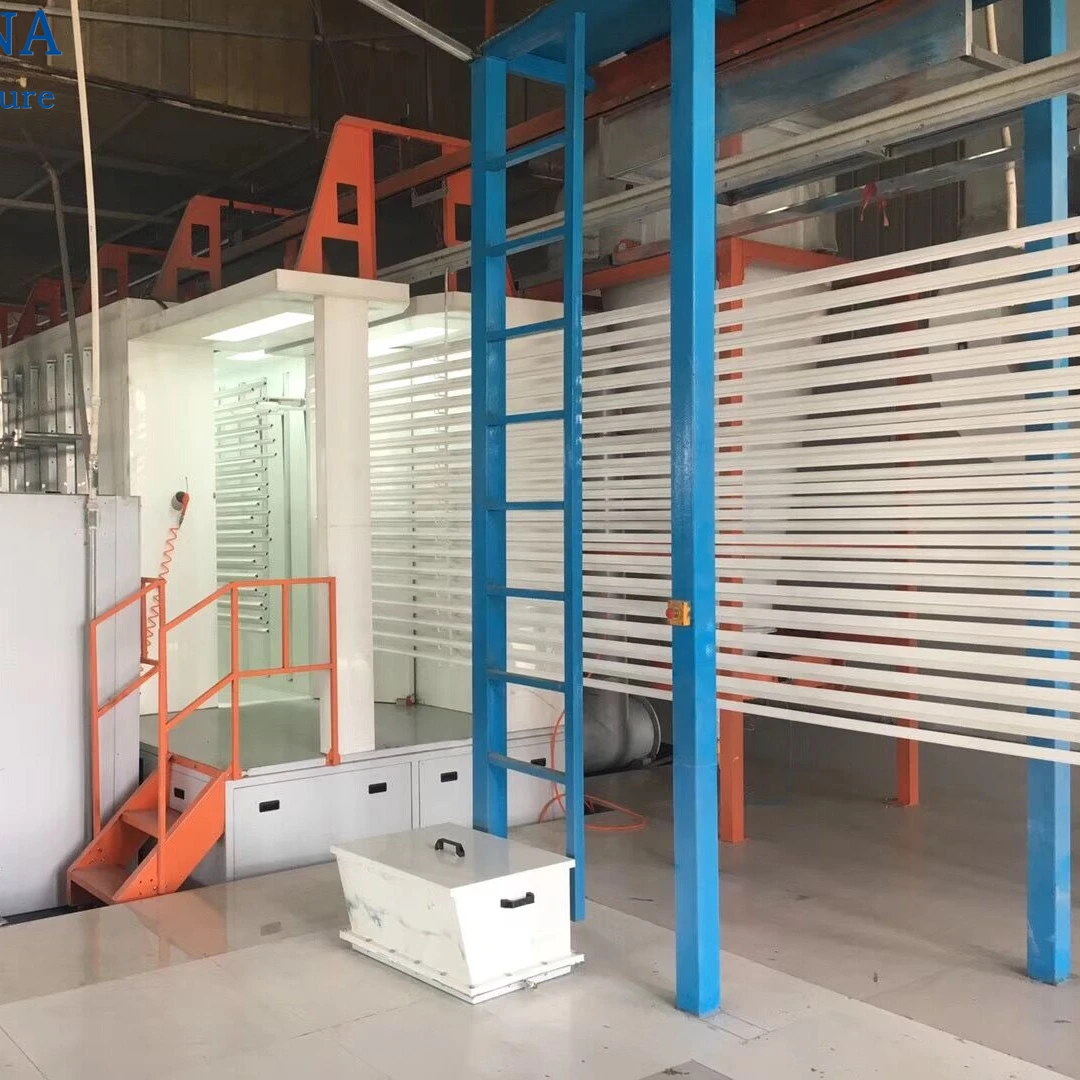 Metal Electrostatic Powder Coating Line Aluminium Powder Coating Machine