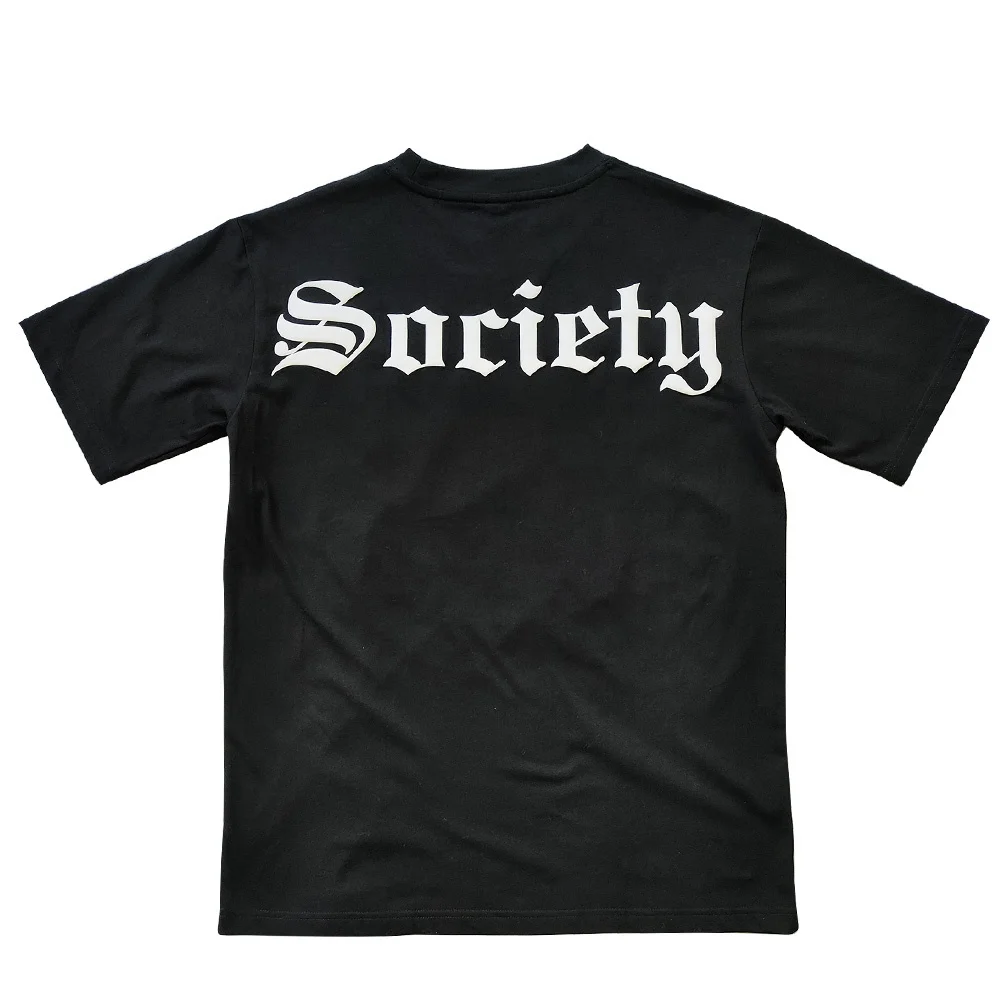 DTG Print Custom T shirt 3D Puff Print Heavyweight Cotton Jersey 220 gsm 300 gsm Tshirt Streetwear Graphic T-shirts for Men