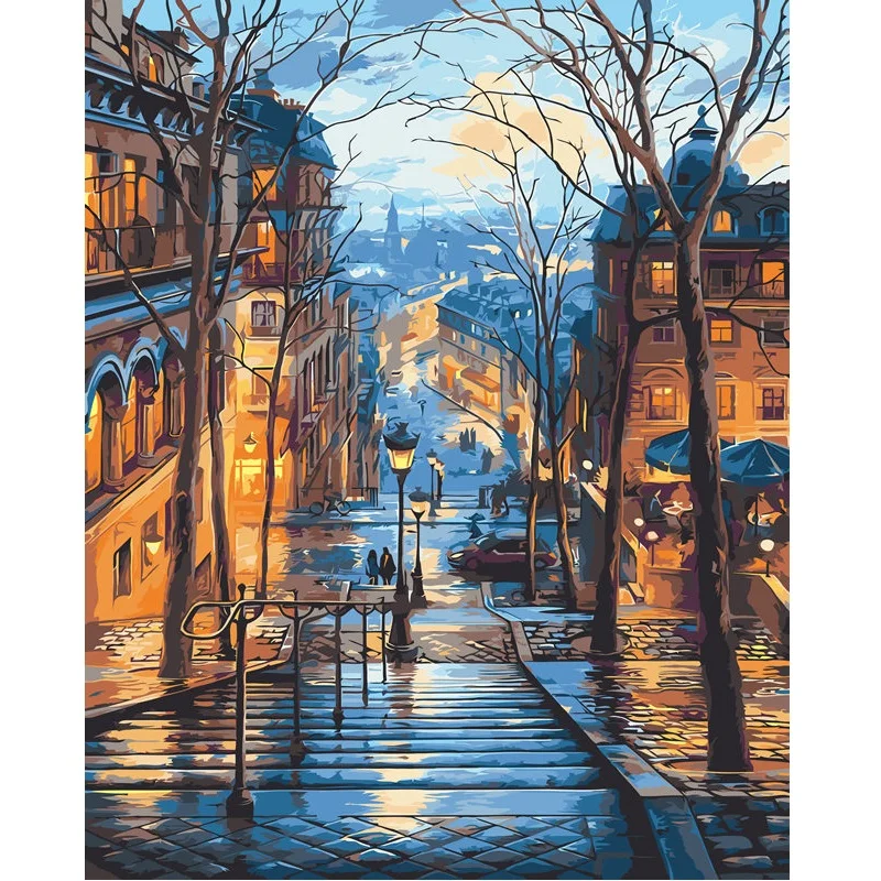 
custom Oil based Painting Canvas Paint by Number kits DIY Painting for Adults 